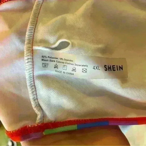 SHEIN curve rainbow pride top size 4XL - Picture 4 of 4